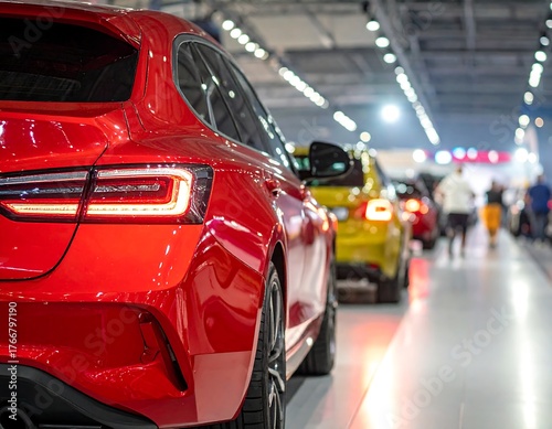 Wallpaper Mural Close-up of a red automobile?s rear, exhibiting design and structure Torontodigital.ca