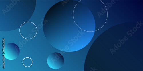 abstract fluid background with blue color. Circle shapes composition. vector illustration