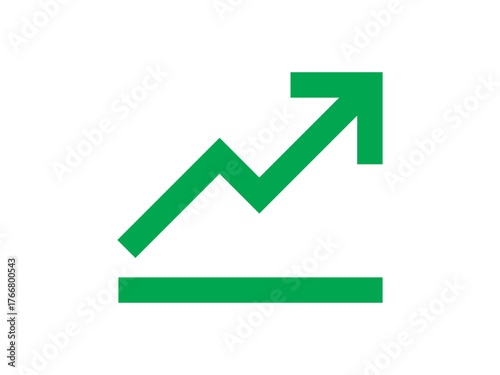 green arrow graph icon