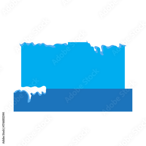 Winter Sale Banner With Snow