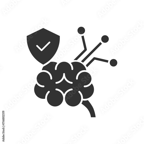 Artificial Intelligence Protection Icon