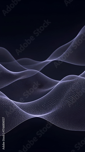 Abstract Dark Waves Flow Background