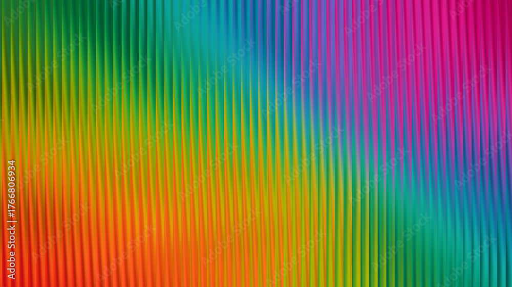 Obraz premium Vibrant rainbow gradient with vertical ribbed texture abstract background