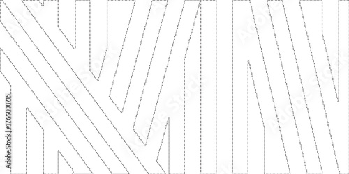 dot line drawing of capri island map.