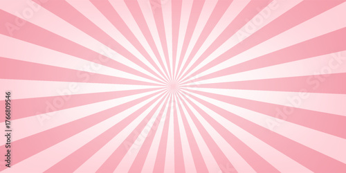 Candy color sunburst background. Swirling radial ice cream background. Swirl candy background