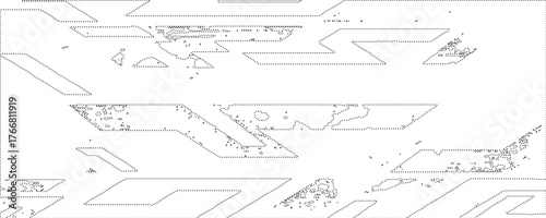 Abstract wave moving dots flow particles, hi-tech and big data background design for brochures