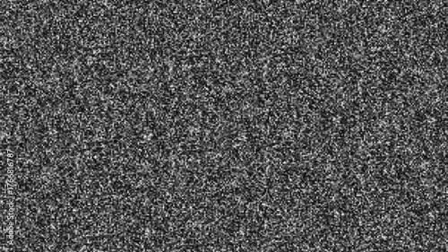 No signal tv screen noise. Detuned analog television. Static tv black and white noise caused by bad signal reception