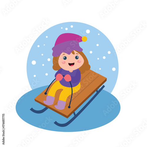 Little girls play. Children's activities.vector template design illustration