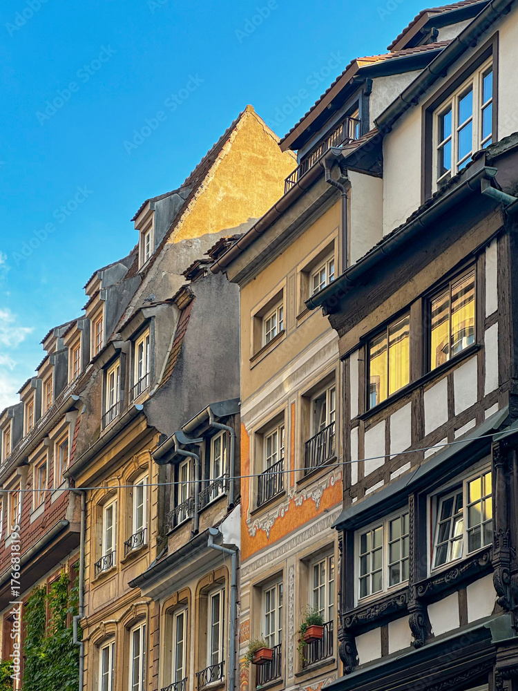 Fototapeta premium Architecture of Strasbourg on a Summer Afternoon 