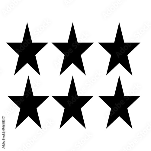 Star Silhouette of the falling of Comets, Meteorites, Asteroids, the sparks of fireworks. Vector design elements isolated on white background