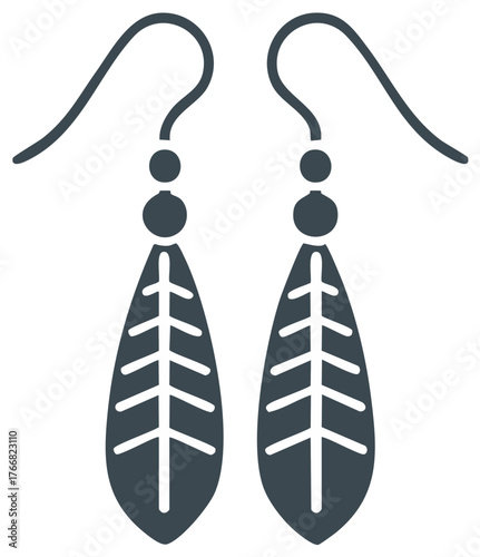 Elegant dangling earrings with leaf shapes and bead accents for stylish fashion accessories and trendy jewelry designs