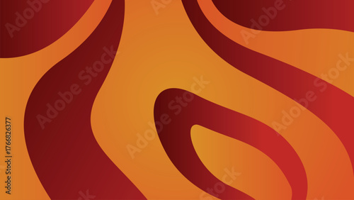Bold abstract background with flowing red and orange wavy shapes inspired by liquid fire and molten gradients. Ideal for posters, branding, creative layouts, digital art, and vibrant modern design pro