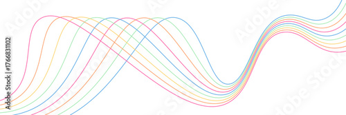 Creative abstract curved line texture background