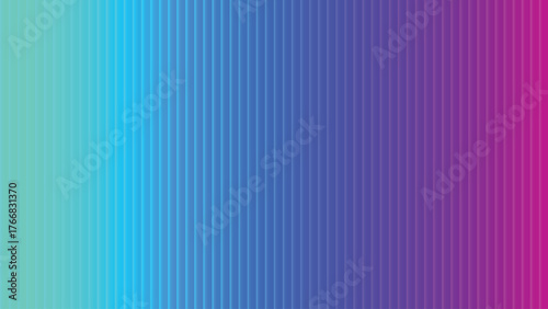 Vibrant vertical gradient of cyan blue and magenta stripes abstract background