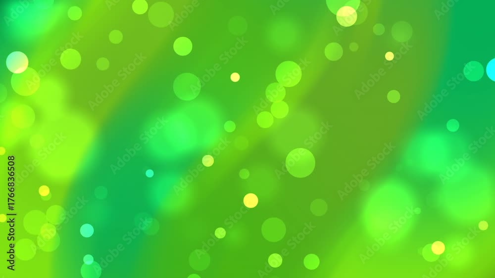 Ideal for nature or environmental designs, this abstract green bokeh background is perfect for adding a touch of brightness and serenity.