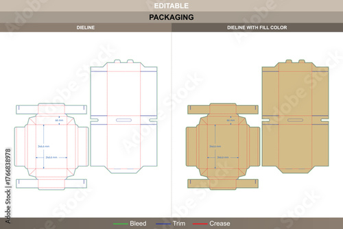 Book sleeve box dieline in a detailed vector layout for steady printing and refined packaging quality with a smooth sliding structure and accurate die line guidance for assembly
