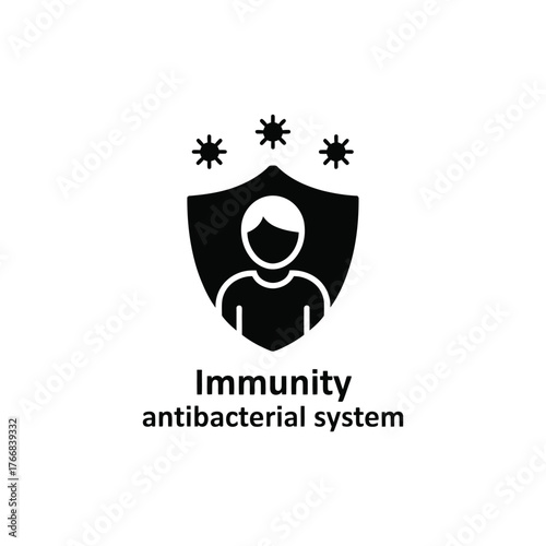 Human body shield protecting against viruses and bacteria in antibacterial system
