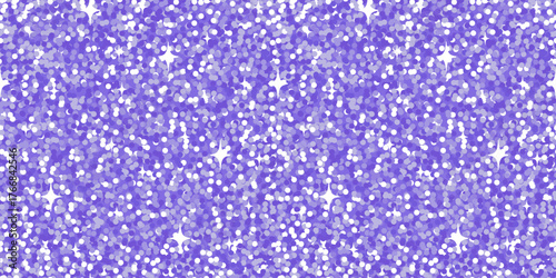 Purple glitter texture with sparkling highlights creating a festive and glamorous background. Ideal for luxury packaging, holiday cards, party invitations, and elegant creative projects.