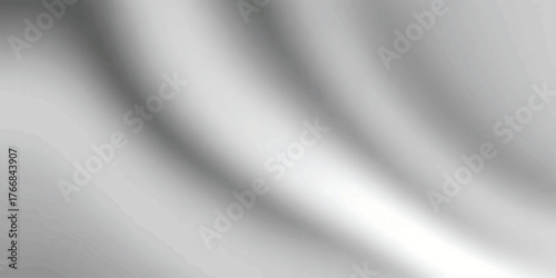 Abstract Wavy Gradient Background with Smooth Silver Tones
