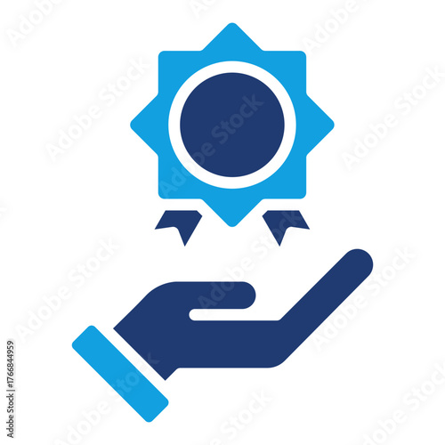 Reward Blue Color Icon