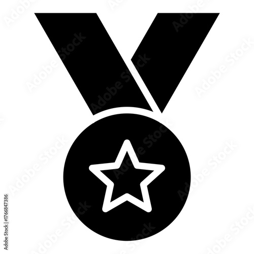 Medal Glyph Icon