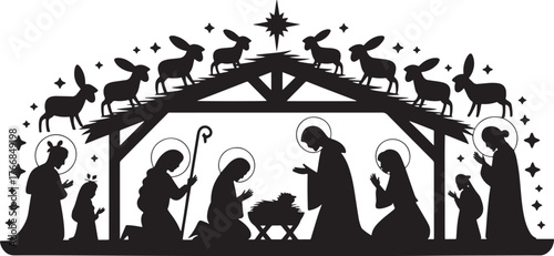 Nativity scene svg, Nativity 