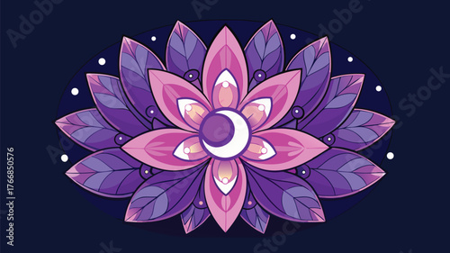 Night Bloom Floral Artwork with Glowing Petals and Dark Moonlit Background for Dreamy Aesthetic Design