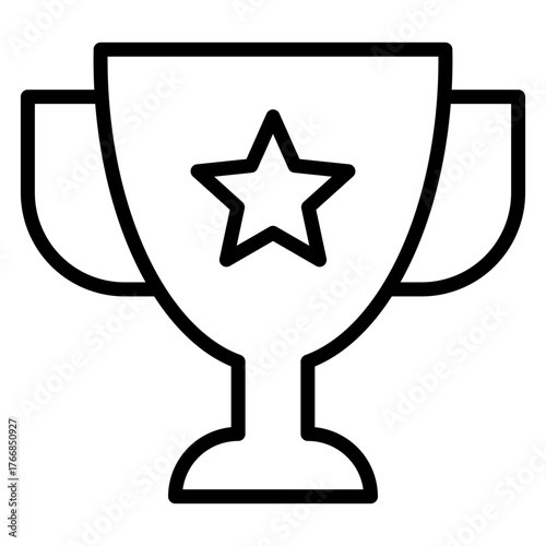 Trophy Outline Icon