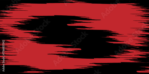 Grunge texture effect background. Distressed rough dark abstract textured. Black isolated on red. eps 10