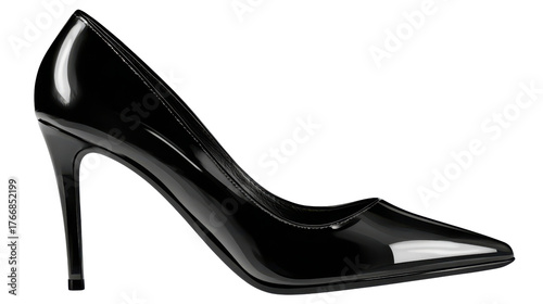 Elegant Black High Heel Shoe for Fashion and Styling Purposes