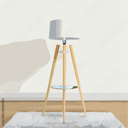 Stehlampe im Wohnzimmer