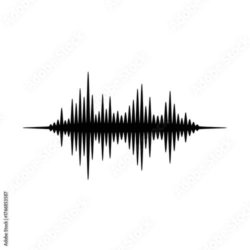 Soundwave graphic representing conversation and communication concept  