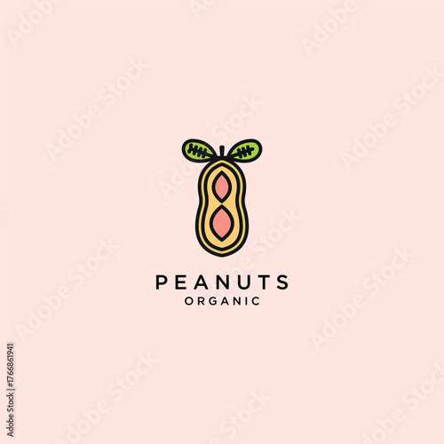 Fresh Peanuts Logo Design Template