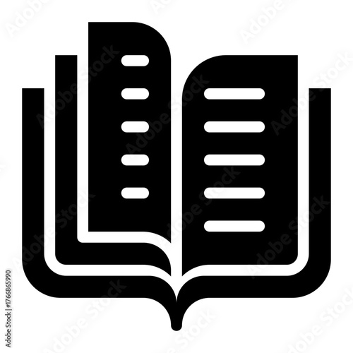 Product Catalog Icon Solid Style