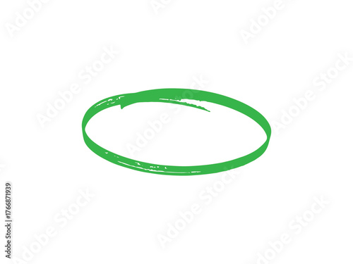 Minimalist Handwritten Red Circular Highlight Set for Marking and Accents