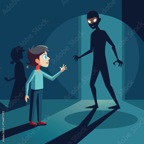 On Halloween night, a person's shadow detaches from them and swaps places with someone else's shadow..