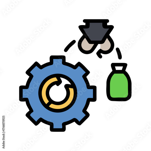 Modern flat illustration representing data theft and malicious code or software vulnerability