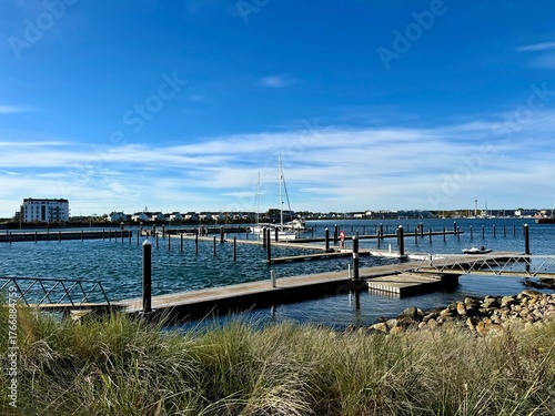 Wallpaper Mural A photo of a marina with a few small yachts in Olpenitz, Germany Torontodigital.ca