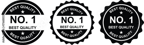 No.1 Best Quality Badge Labels in Black and White for Product Certification