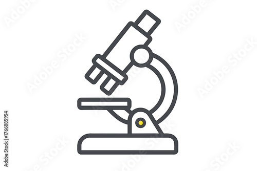 Scientific laboratory microscope used for biological research and medical analysis