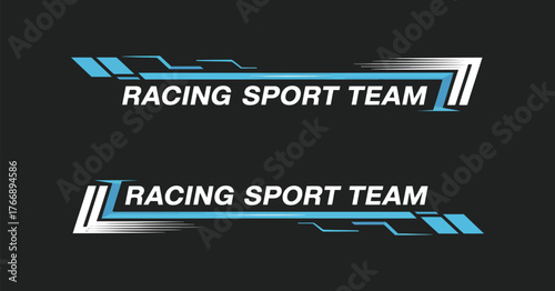 Automotive Side Stripe and Vinyl Decal Vector Set, Minimal line-style car graphics for decoration, racing designs, wraps, and sport vehicle customization in modern vector format.