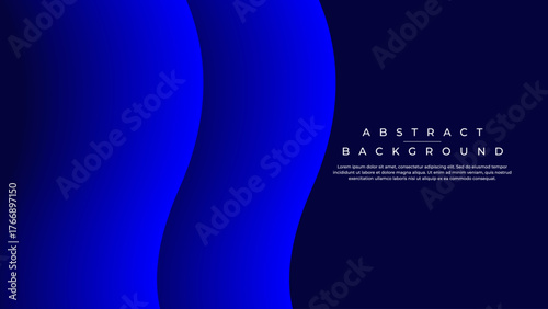Vertical Wavy Blue Abstract Modern Background