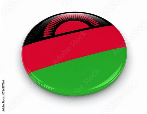 Free Download Malawi Flag Button on White Background - GFXLoad