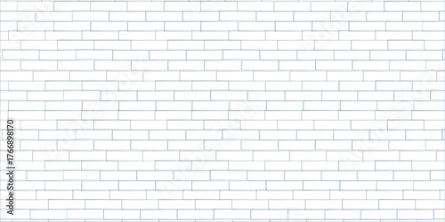 Texture brickwork block white concrete stucco isolated cement wall row urban interior limestone.White brick wall with even texture arranged in horizontal pattern, minimalistic style, plain background,