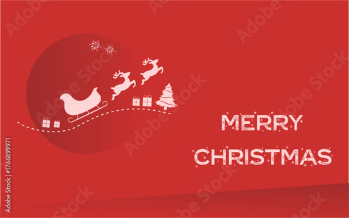 Merry Christmas card background illustration