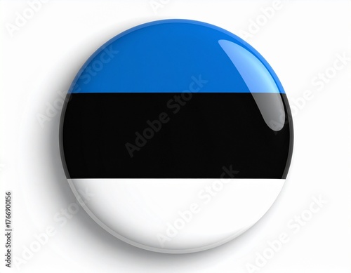 Estonia Flag Button on White Background Free Download Estonia Flag Button on White Background - GFXLoad