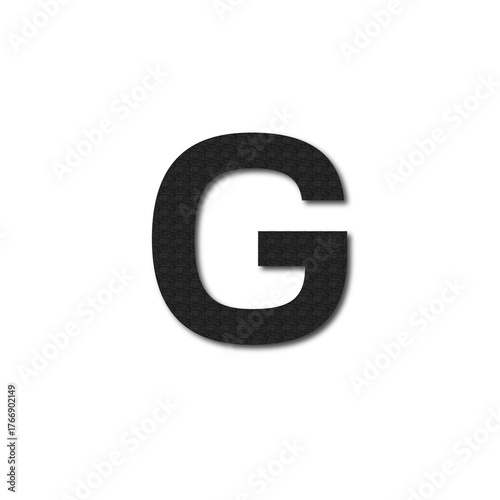 Elegant Textured Black Letter G