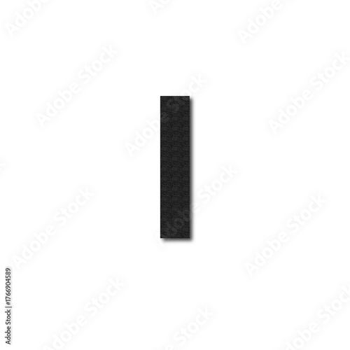 Simple Textured Black Letter I