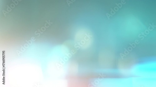 Slow motion of real lens flare through glass effects for overlay or transition