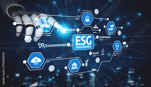 Engaging graphic illustrating crucial ESG factors in business, emphasizing the importance of environmental sustainability, social responsibility, and governance in modern strategies. Tessel